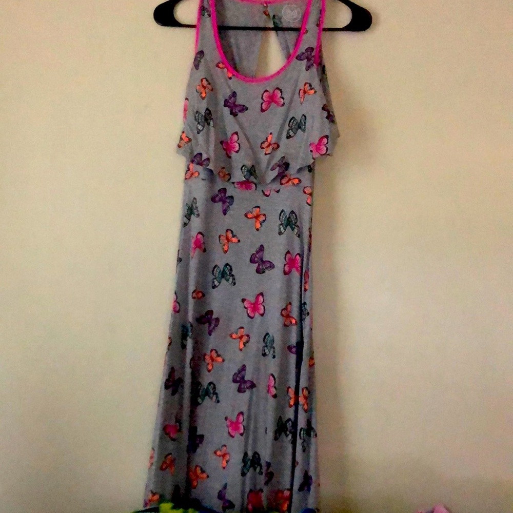 Butterfly Themed Children’s Ankle Length Dress